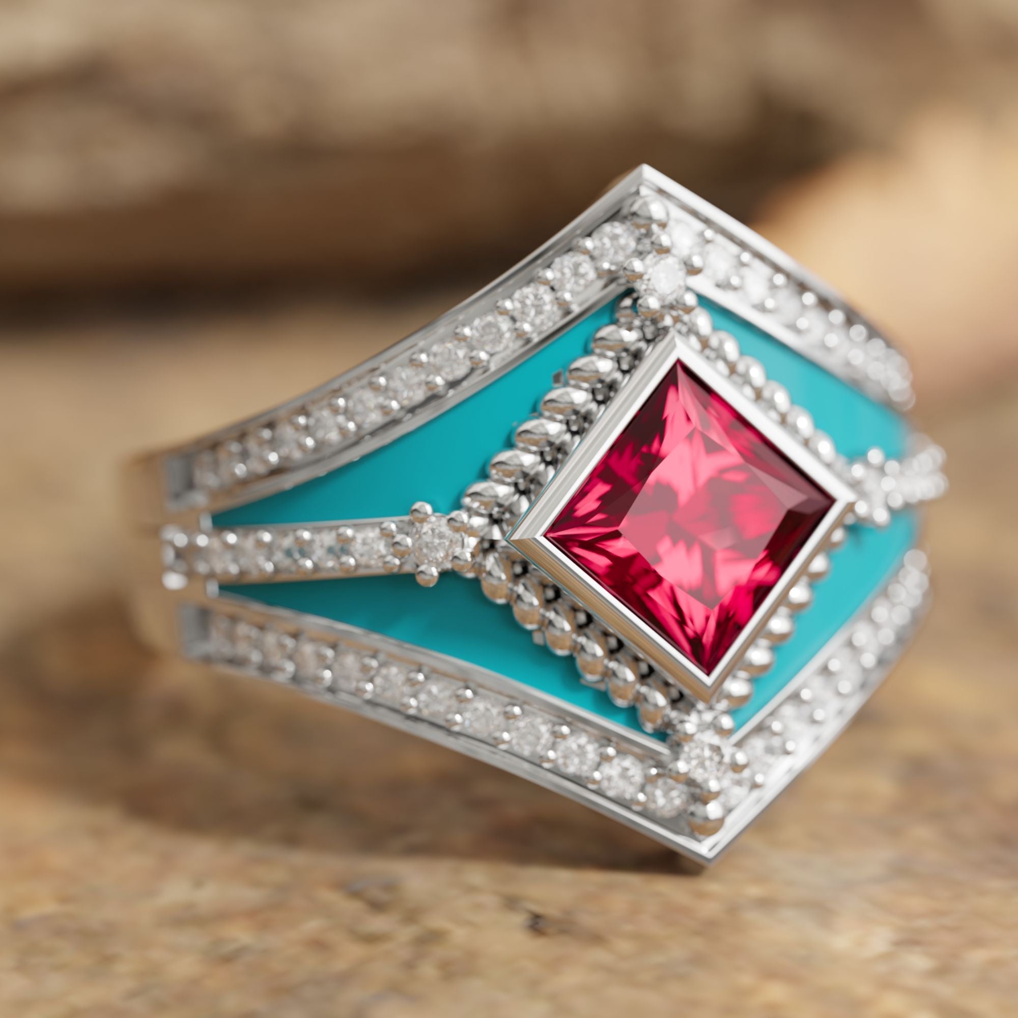 Wild Heart Ring - Ruby - Serene Western