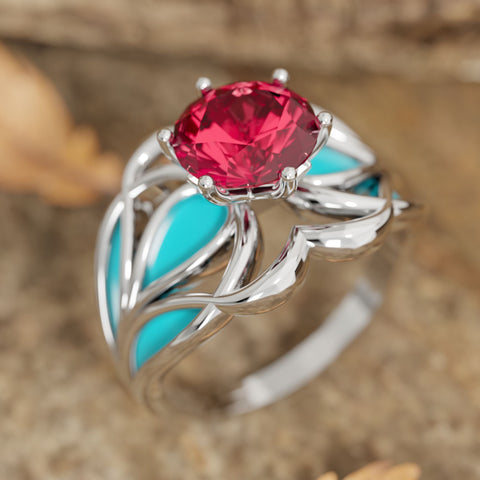 Wild Surges Ring - Ruby