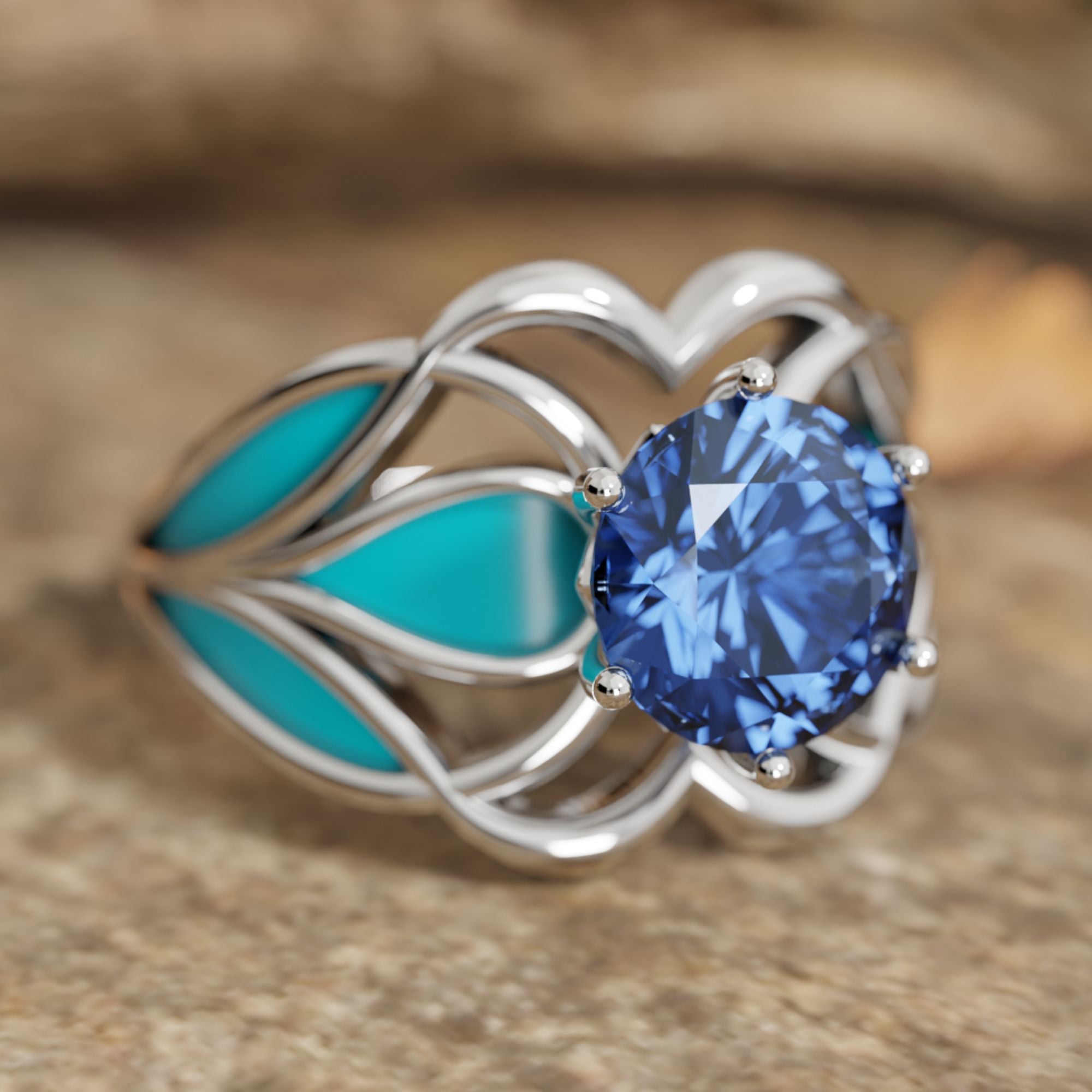 Wild Surges Ring - Sapphire - Serene Western