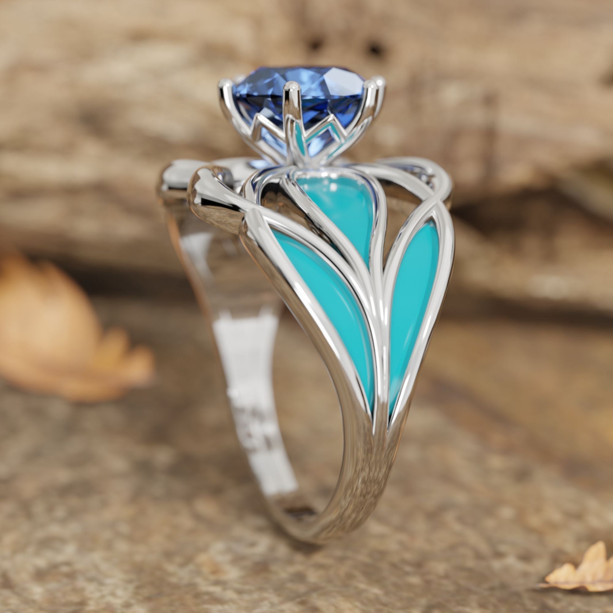 Wild Surges Ring - Sapphire - Serene Western