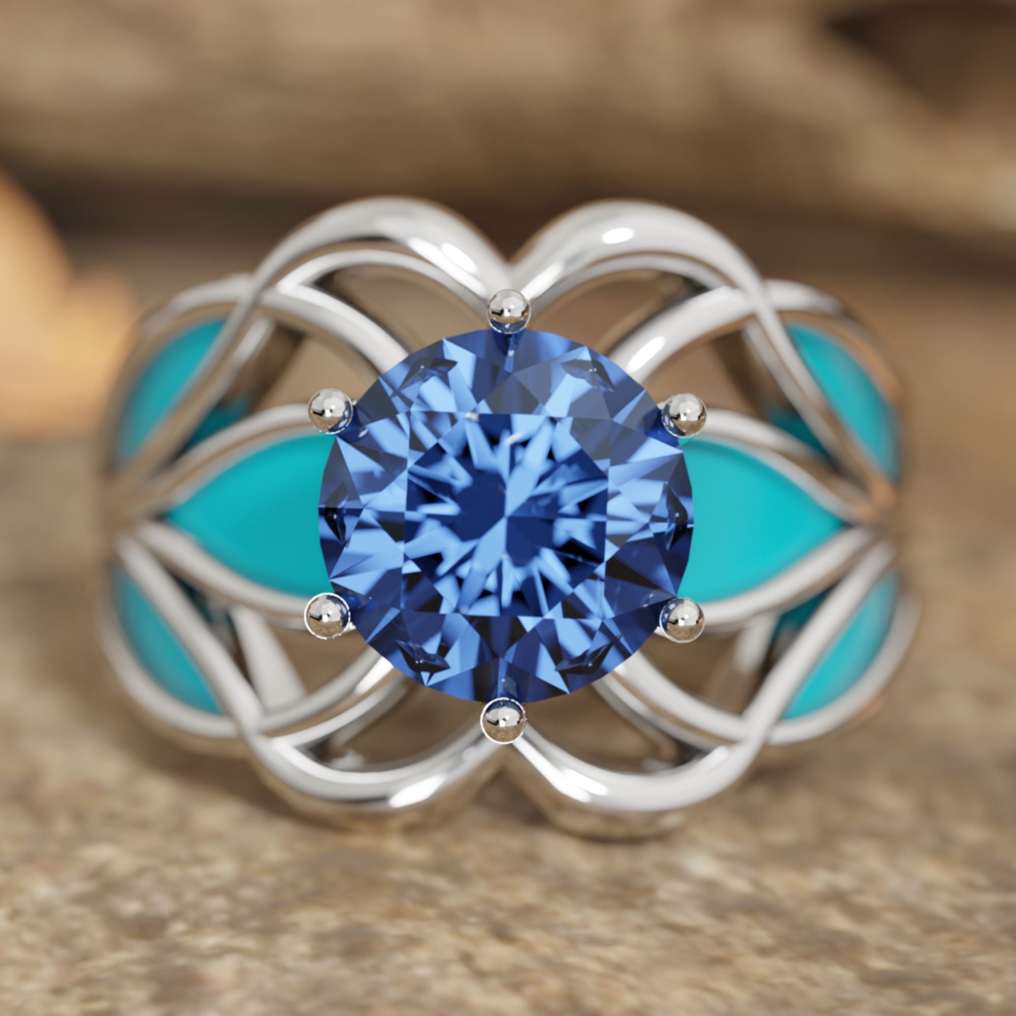 Wild Surges Ring - Sapphire - Serene Western