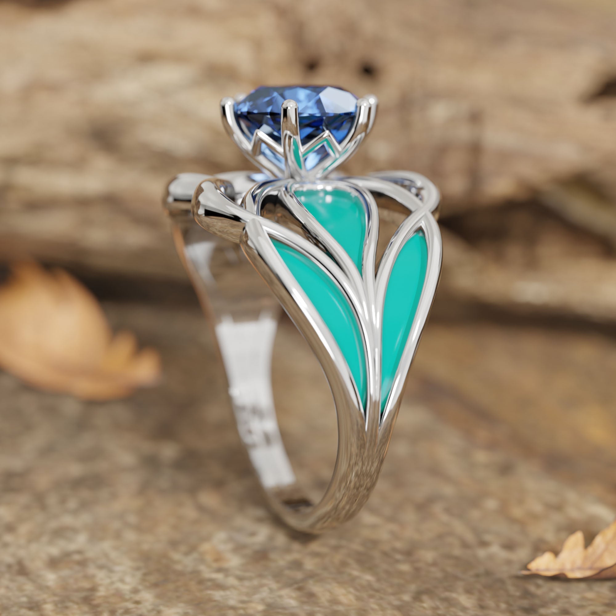 Wild Surges Ring - Sapphire - Serene Western