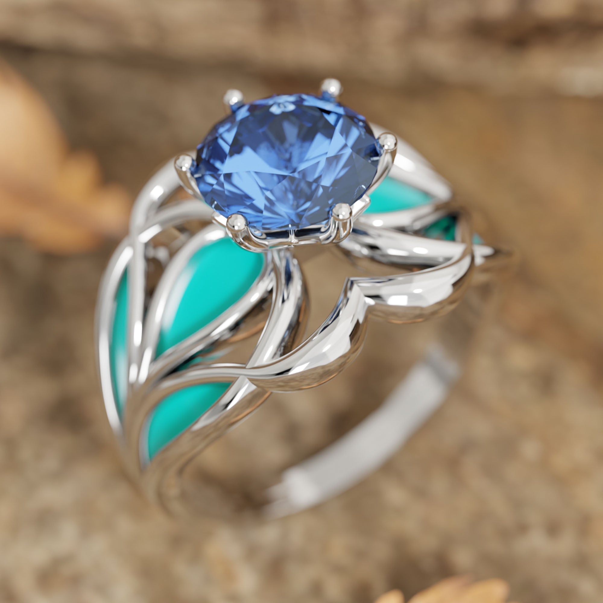 Wild Surges Ring - Sapphire - Serene Western