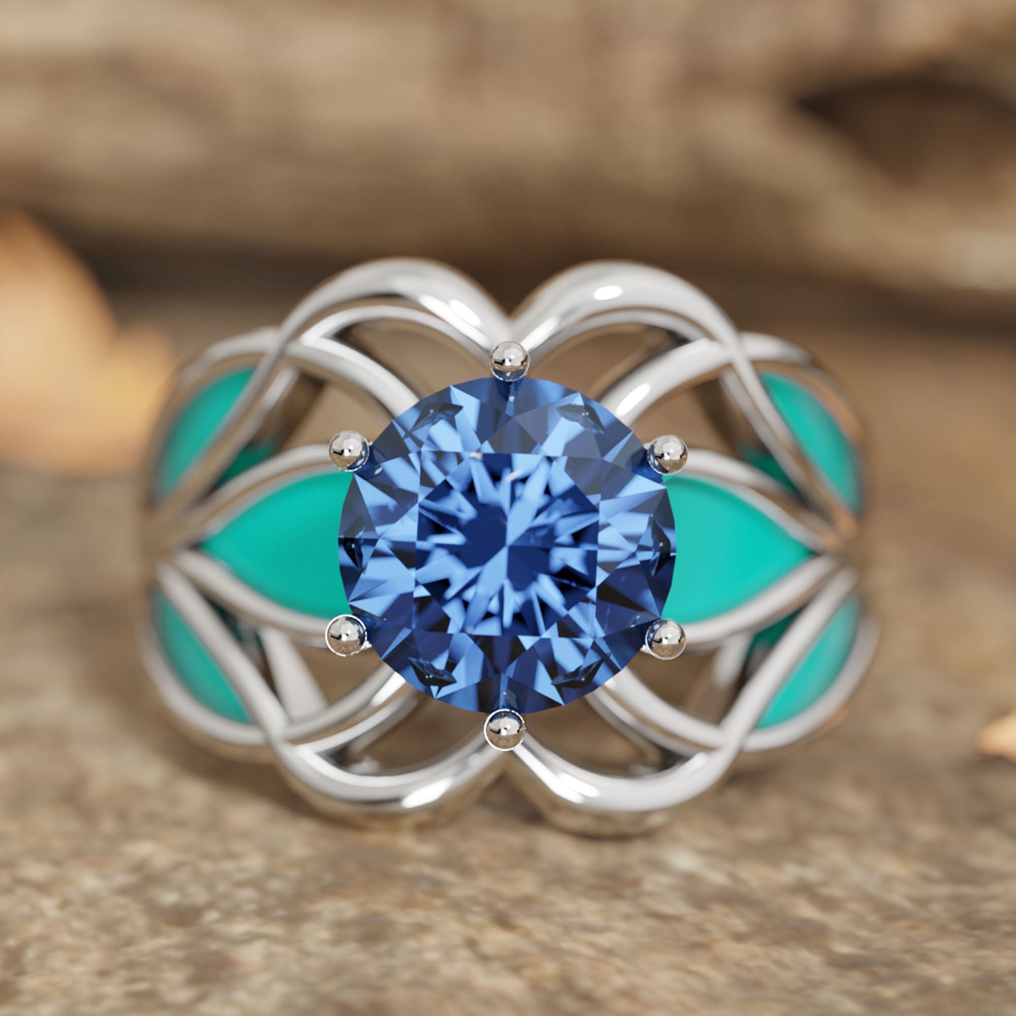 Wild Surges Ring - Sapphire - Serene Western