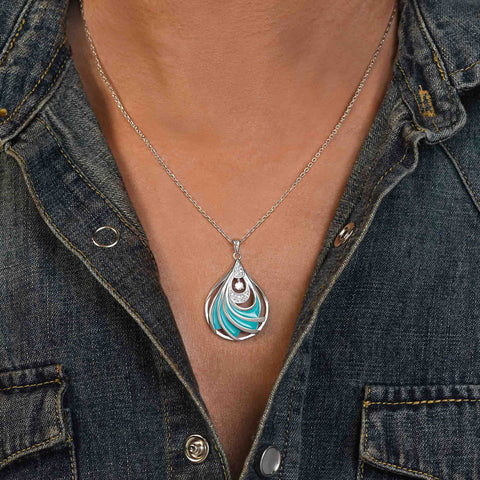 Zephyr Teardrop Necklace