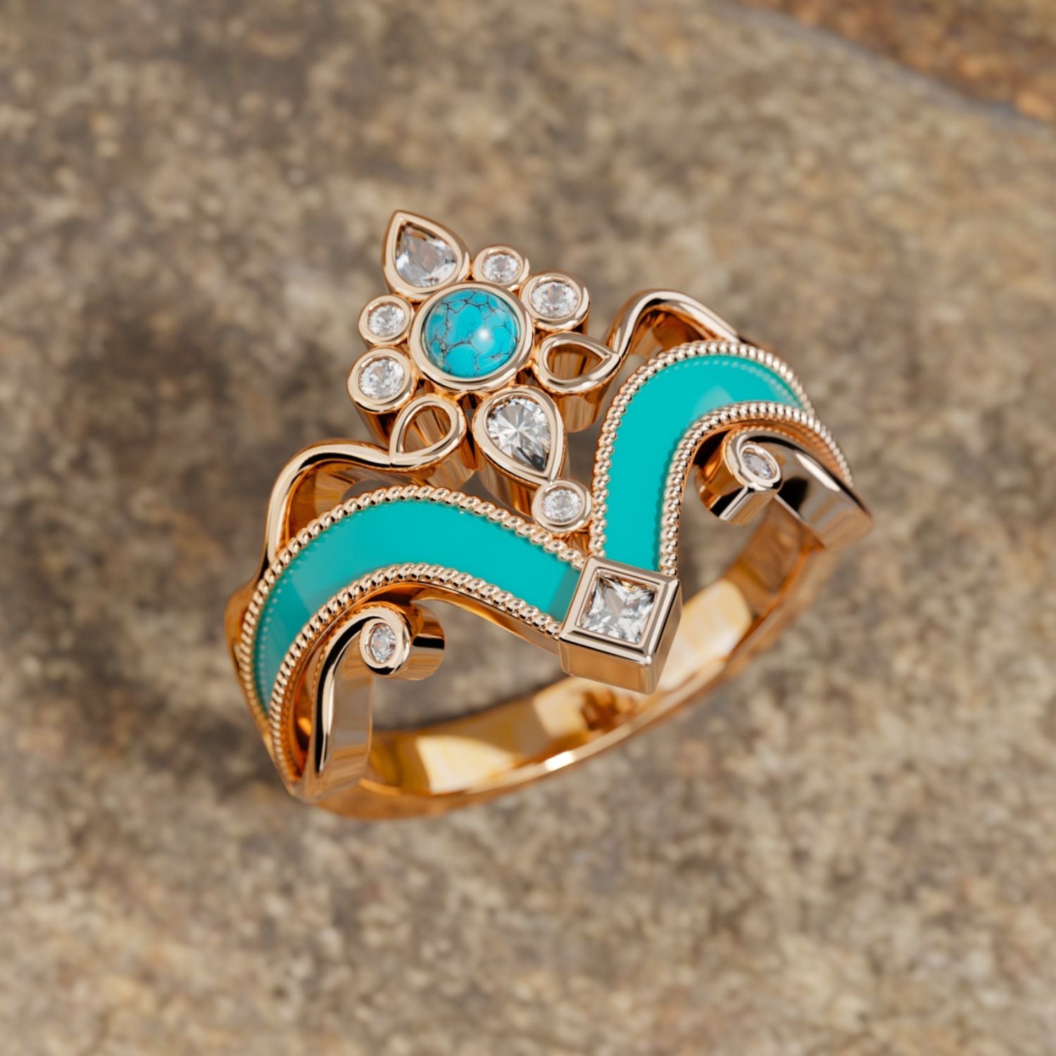 Desert Mirage Ring - Serene Western