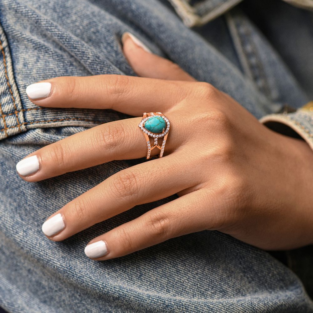 Desert Teardrop Ring - Serene Western