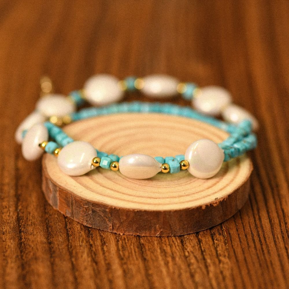 Lagoon Pearlescent Necklace - Serene Western