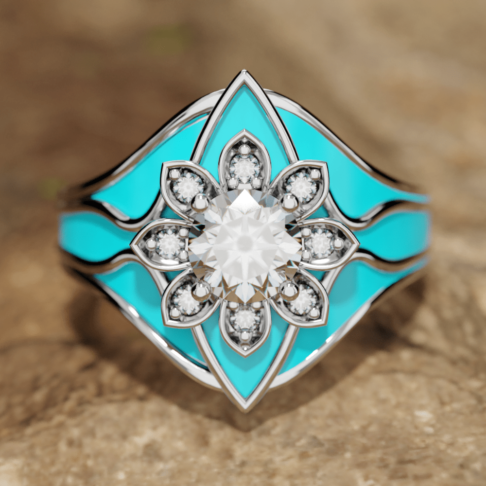 Mountain Blossom Ring - Serene Western