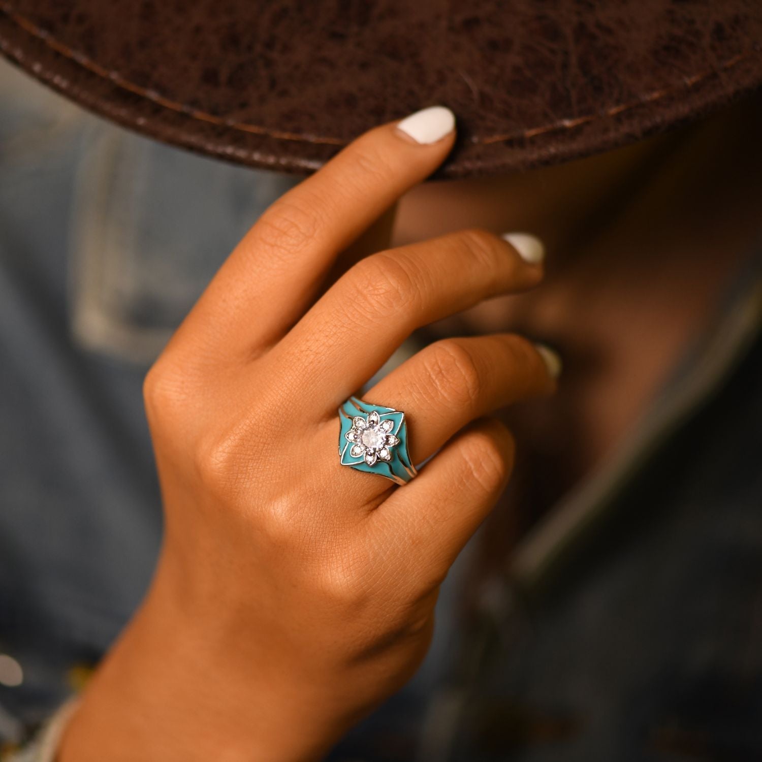 Mountain Blossom Ring - Serene Western