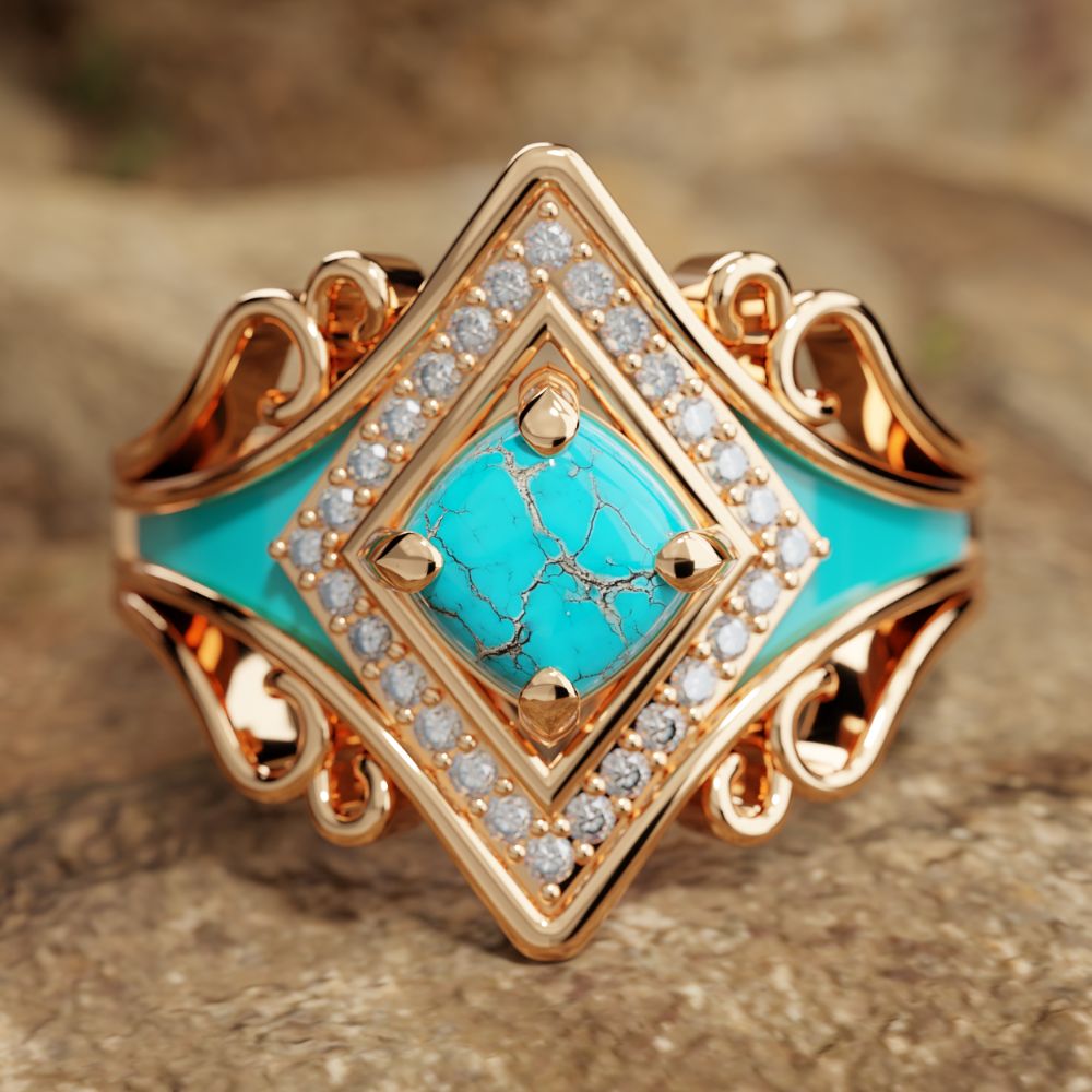 Oasis Wave Ring - Serene Western