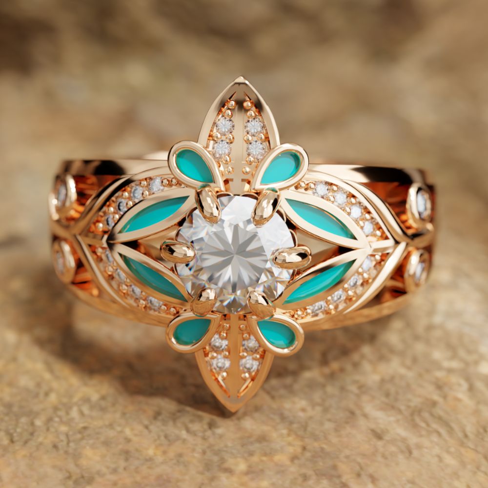 Radiant Bud Ring - Serene Western