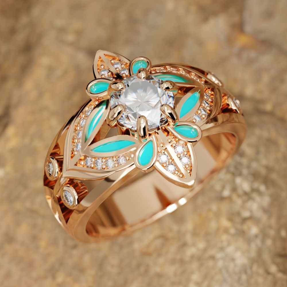 Radiant Bud Ring - Serene Western