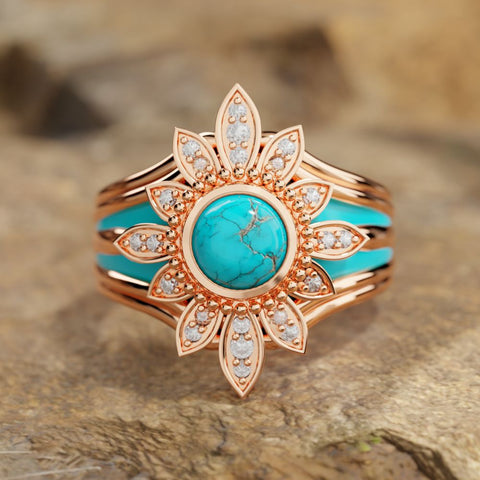 Serene Sunflower Ring