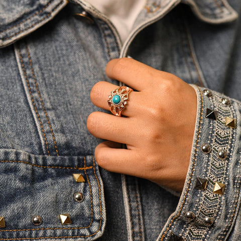 Sovereign Starlet Ring - Turquoise